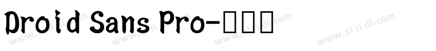 Droid Sans Pro字体转换